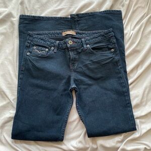 L.e.i. Low-rise bootcut jeans with rhinestone details #y2kstyle